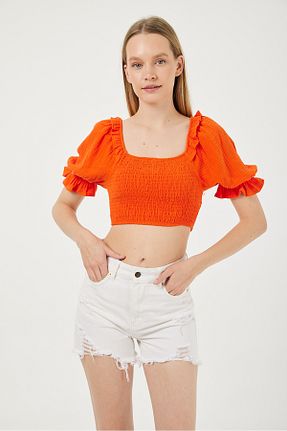 بلوز قرمز زنانه ساده POODLE - کد 889721024