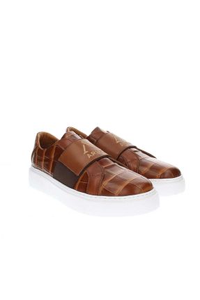 کفش کژوال قهوه ای مردانه پاشنه کوتاه (1 - 4 سانتی متر) GROZ STORE - کد 889729290