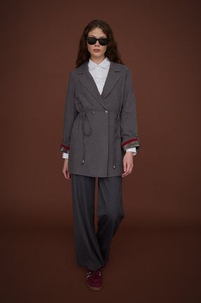 کت حجاب طوسی رگولار Nihan - کد 889727829