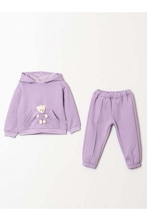 ست بالاتنه و پائین تنه بنفش بچه گانه بافتنی Zekids - کد 881881451