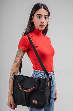 کیف دوشی مشکی زنانه پارچه ای Woys Bags - کد 786993137