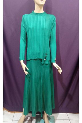 ست بالاتنه و پائین تنه سبز زنانه تریکو MODA - کد 889768052