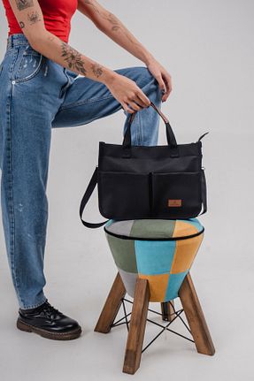 کیف دوشی مشکی زنانه پارچه ای Woys Bags - کد 786993137