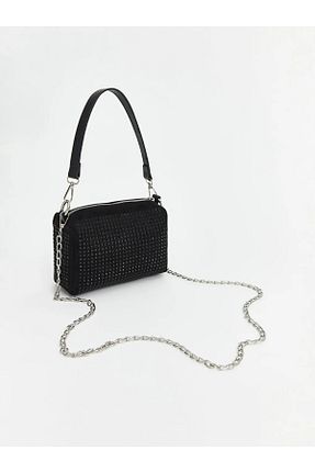کیف دوشی مشکی زنانه پنبه پلی استر LC Waikiki - کد 889783963