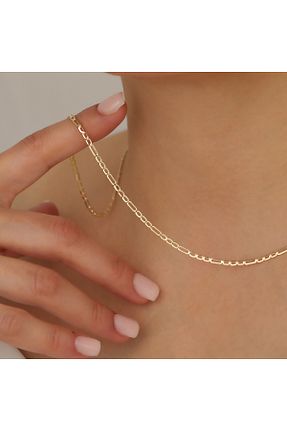 گردنبند طلا زرد زنانه 14 عیار Hasalp Kuyumculuk - کد 890504451