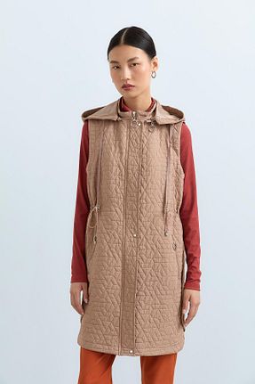 جلیقه حجاب قهوه ای زنانه رگولار Nihan - کد 858282391