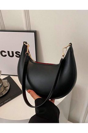 کیف دوشی مشکی زنانه چرم مصنوعی ESTUTE - کد 889821274