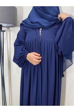 کلاه و ابایا سرمه ای زنانه بافتنی ARKARLİN - کد 872320349
