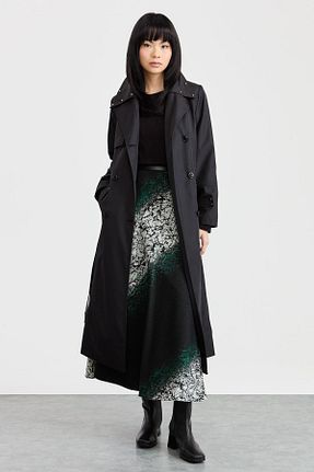 ترنچکت حجاب مشکی زنانه بدون آستر Nihan - کد 813962546