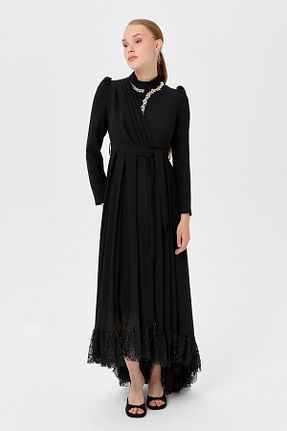 لباس حجاب مشکی زنانه رگولار Nihan - کد 851798597