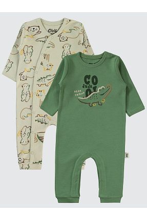 سرهمی خواب سبز بچه گانه پنبه ای Civil Baby - کد 890635565
