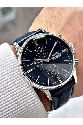 ساعت مچی سرمه ای مردانه 41-45 میلی متر Slazenger - کد 830560097