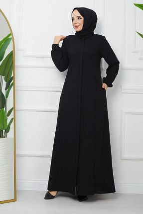 کلاه و ابایا مشکی زنانه پنبه ای Efelif - کد 878844927