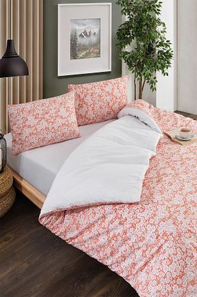 روتختی دونفره نارنجی پنبه ای TEKSMODA HER MODA ONDA - کد 889928564