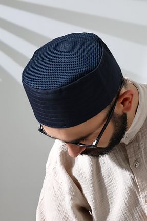کلاه پشمی سرمه ای مردانه پنبه ای ihvanonline - کد 890660509
