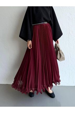 دامن حجاب زرشکی زنانه کلوش Molly Nelly - کد 889928201