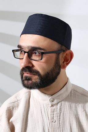 کلاه پشمی سرمه ای مردانه پنبه ای ihvanonline - کد 890660509