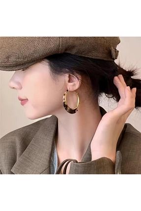 گوشواره جواهر قهوه ای Pelin Aksesuar - کد 889935255