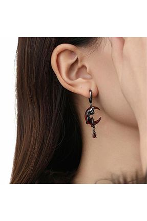 گوشواره جواهر قرمز Pelin Aksesuar - کد 889935441