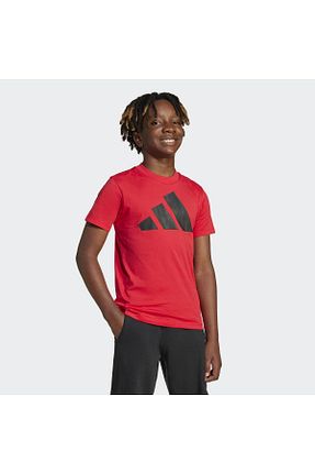تیشرت اسپرت قرمز بچه گانه رگولار adidas - کد 890665672