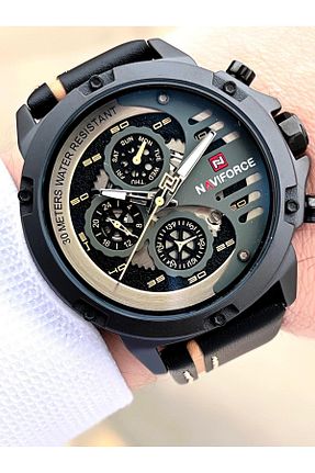 ساعت مچی طوسی مردانه 52 میلی متر Naviforce - کد 889943438