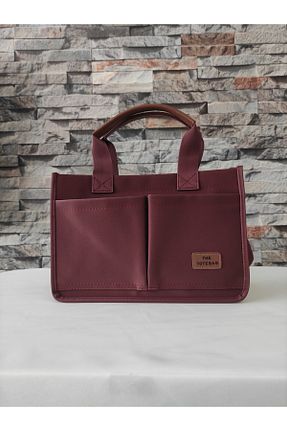 کیف دوشی زرشکی زنانه پارچه ای Zeyvar - کد 889944903