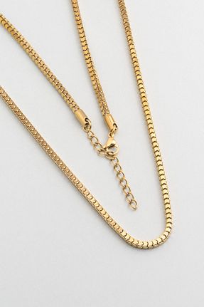 گردنبند استیل ( فولاد ) زرد مردانه استیل ضد زنگ So Chic - کد 889940160