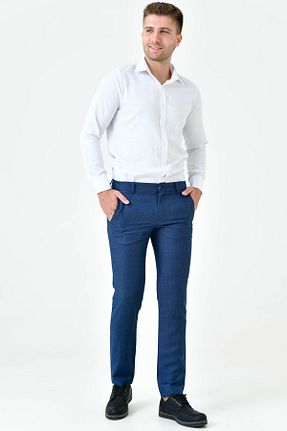 شلوار سرمه ای مردانه پنبه - پلی استر - الاستین WorkMan - کد 889951401