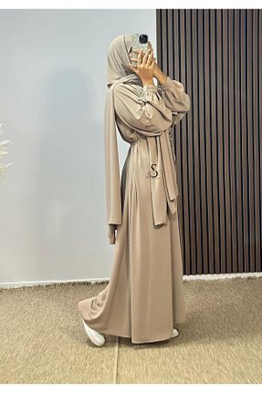 کلاه و ابایا بژ زنانه رگولار Butik - کد 889953751