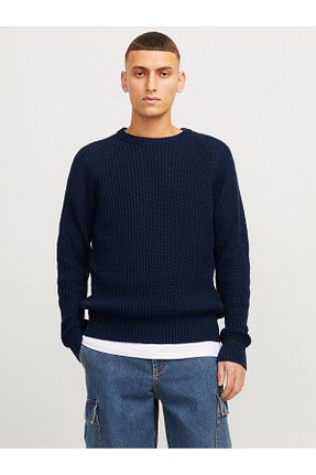 پلیور سرمه ای مردانه Saç Örgü Jack & Jones - کد 889976650
