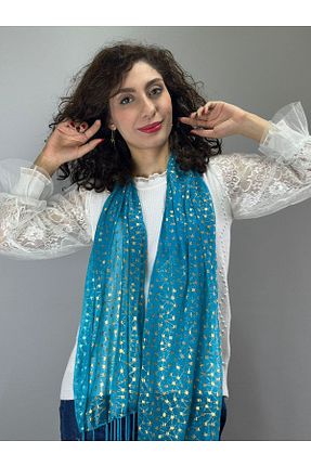 دستمال گردن فیروزه ای زنانه Gönülden Tasarım - کد 889967125