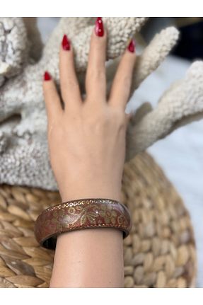دستبند جواهر مشکی زنانه شیشه SEDEF TAKI - کد 889976971