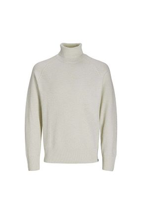 پلیور بژ مردانه ساده Jack & Jones - کد 889976508