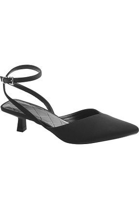 کفش پاشنه بلند کلاسیک مشکی زنانه پارچه ای Catwalk - کد 299522406