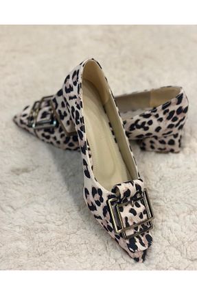 کفش پاشنه بلند کلاسیک بژ زنانه پاشنه ضخیم MİSS PARK MODA - کد 889986201