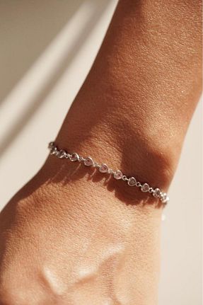 دستبند نقره رنگی زنانه 925 عیار AŞIK ACCESSORIES - کد 889984201