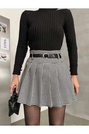 دامن طوسی زنانه پنبه ای Asfa Moda - کد 890034452