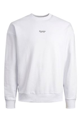 سوئیشرت سفید مردانه چاپی Jack & Jones - کد 323462563