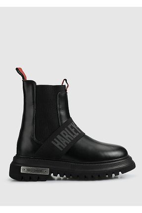 بوت / نیم بوت مشکی زنانه چرم خالص Harley Davidson - کد 338553968