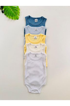 بادی و سرهمی نوزادی رنگی بچه گانه پنبه پلی استر EFU BABY - کد 890747623