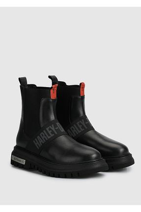 بوت / نیم بوت مشکی زنانه چرم خالص Harley Davidson - کد 338553968
