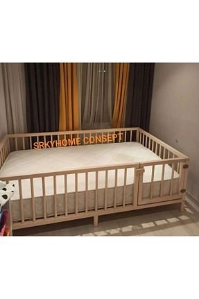 تخت خواب بچه گانه و مونته سوری بژ چوب SRKYHOME CONSEPT - کد 890053091