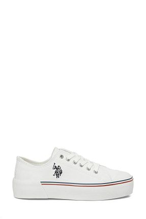کفش اسنیکر سفید زنانه بند دار U.S. Polo Assn. - کد 852090357