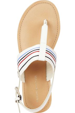 صندل بژ زنانه پاشنه تخت Tommy Hilfiger - کد 823807781