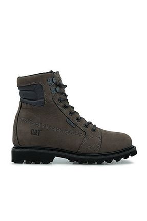 بوت / نیم بوت طوسی مردانه چرم خالص Caterpillar - کد 4389270