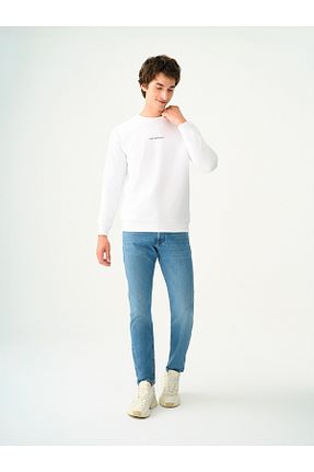 سوئیشرت سفید مردانه ساده Loft - کد 759799212