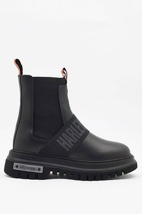 بوت / نیم بوت مشکی زنانه چرم خالص Harley Davidson - کد 368411702