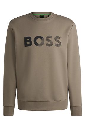 سوئیشرت خاکی مردانه ساده BOSS - کد 890133184