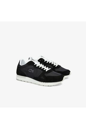 کفش اسنیکر مشکی مردانه بند دار Lacoste - کد 861792421