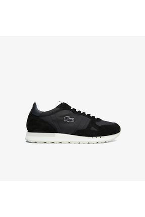کفش اسنیکر مشکی مردانه بند دار Lacoste - کد 861792421